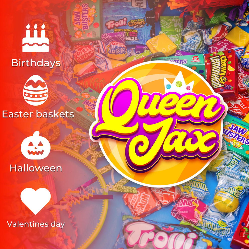 Queen Jax assorted sour candies add zippy flavor to any event.