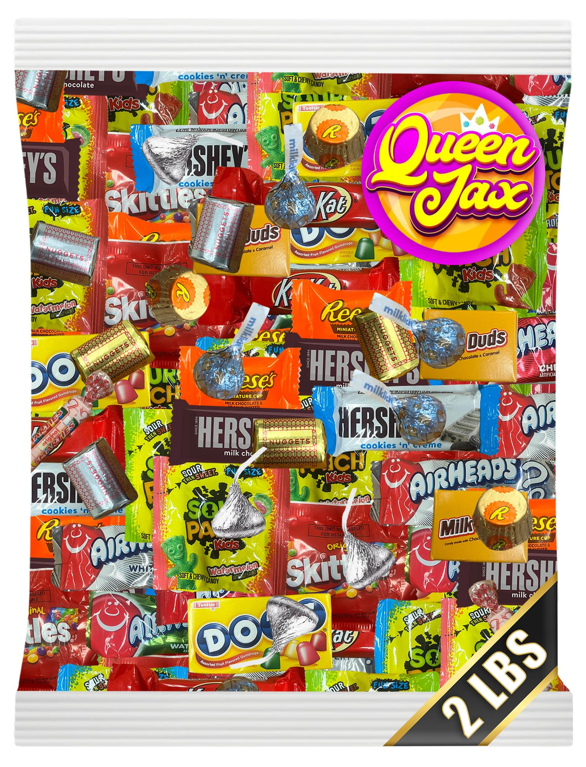 Queen Jax Chocolate Variety Pack – assorted-candy-bulk displayed for party sharing