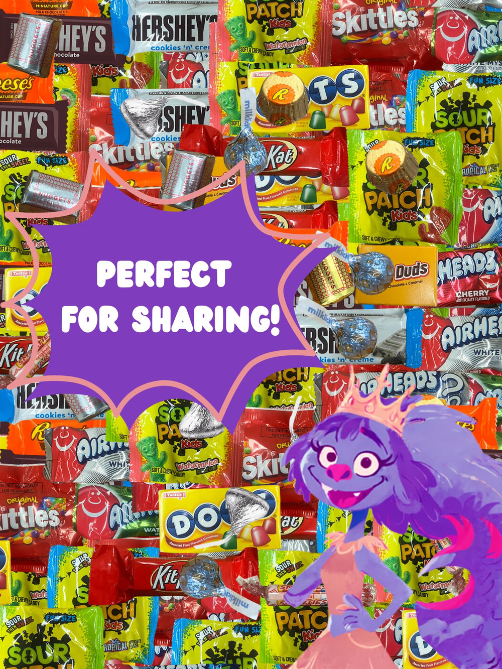 Queen Jax 2lb bulk candy assortment ready for gift baskets and gatherings