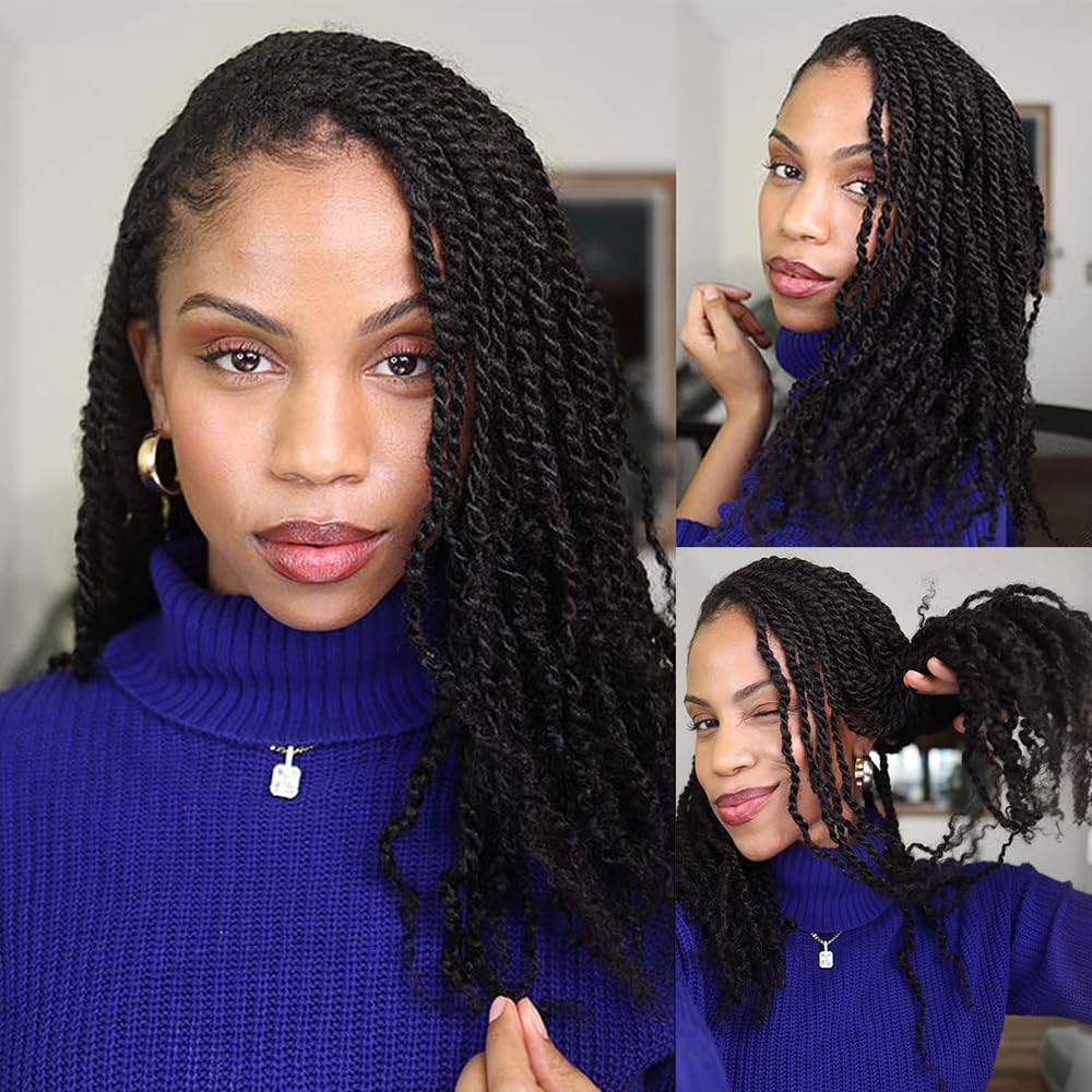 QVR Afro kinky bulk hair 22-inch length for thick locs and twists