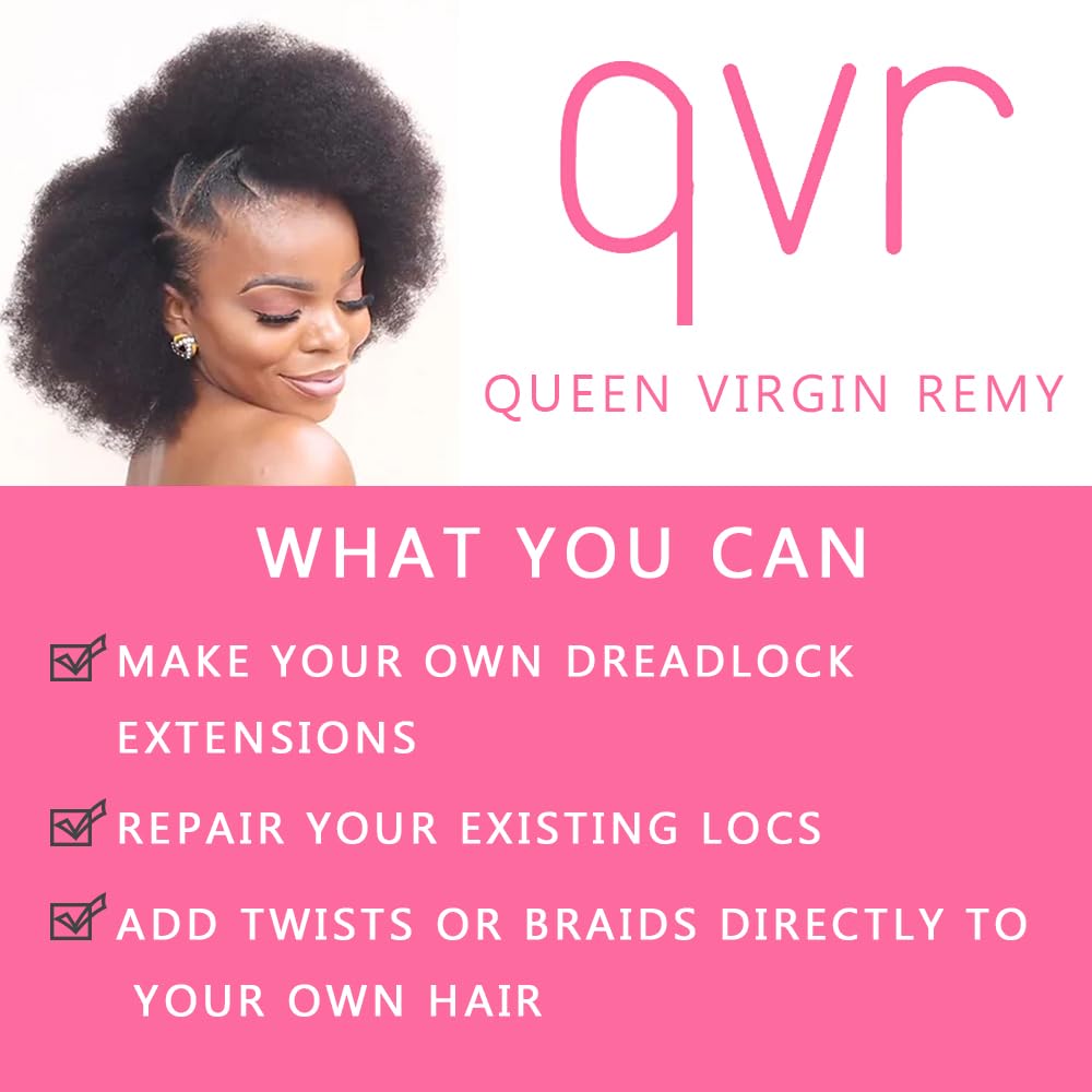 QVR Afro kinky bulk hair color chart to plan dye and match shades