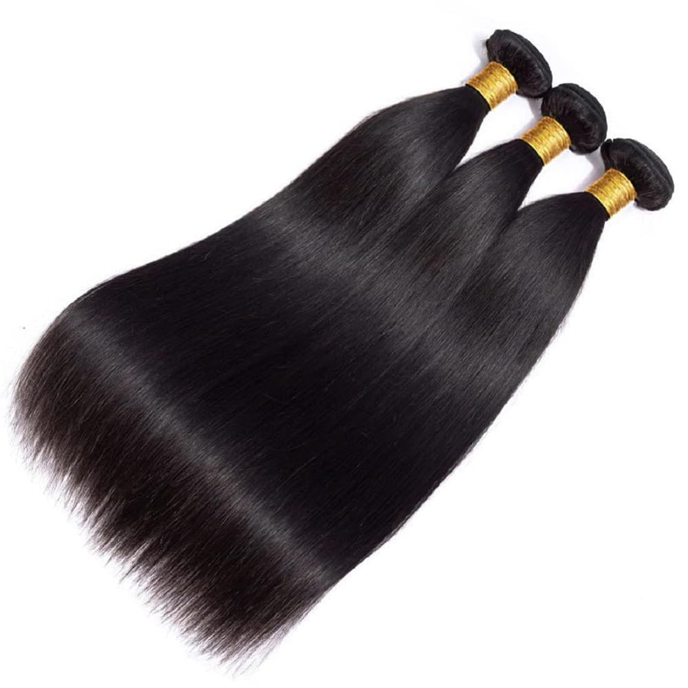 Queenset straight bundles 12inch showcases smooth texture and versatile styling options.