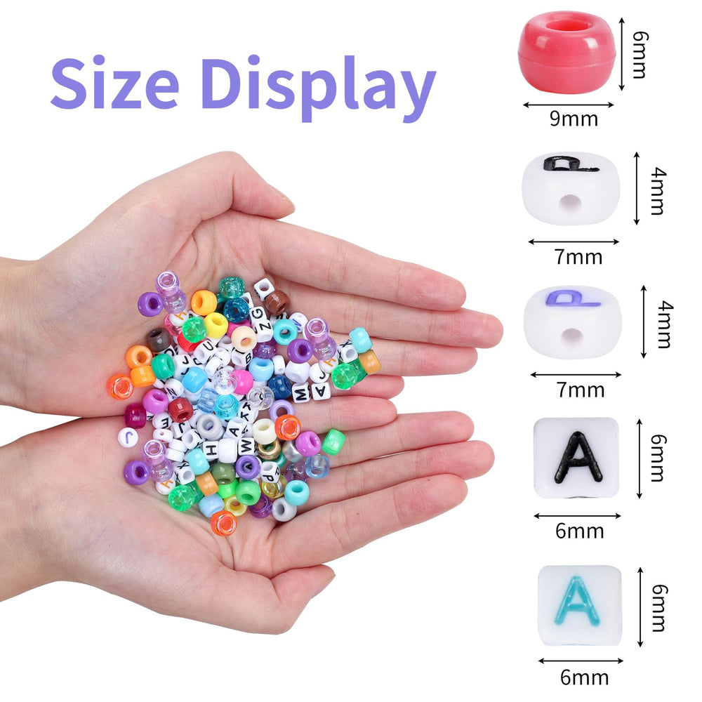 QUEFE alphabet beads for customizable name jewelry projects
