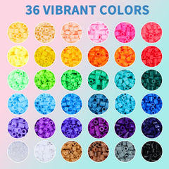 QUEFE pegboards included to enable detailed, freestyle bead designs.