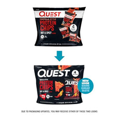 Quest 19g protein on-the-go snack in a ready-to-eat chip form.