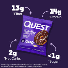 Quest Bake Shop protein-forward donut, ideal for on-the-go snacking.
