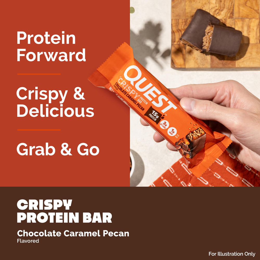 Quest bar on desk makes a convenient desk-side snack.