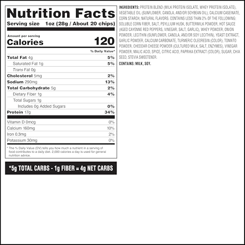 Quest Buffalo Ranch protein chips four-pack bag demonstrates easy snack stash.