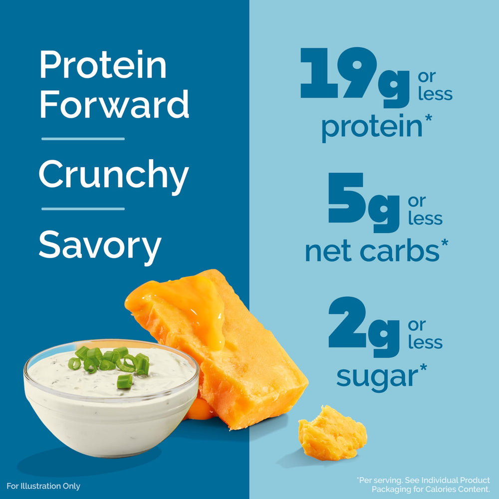 Quest Cheddar Blast Crackers 4ct, crisp cheddar flavor with protein for quick refuel