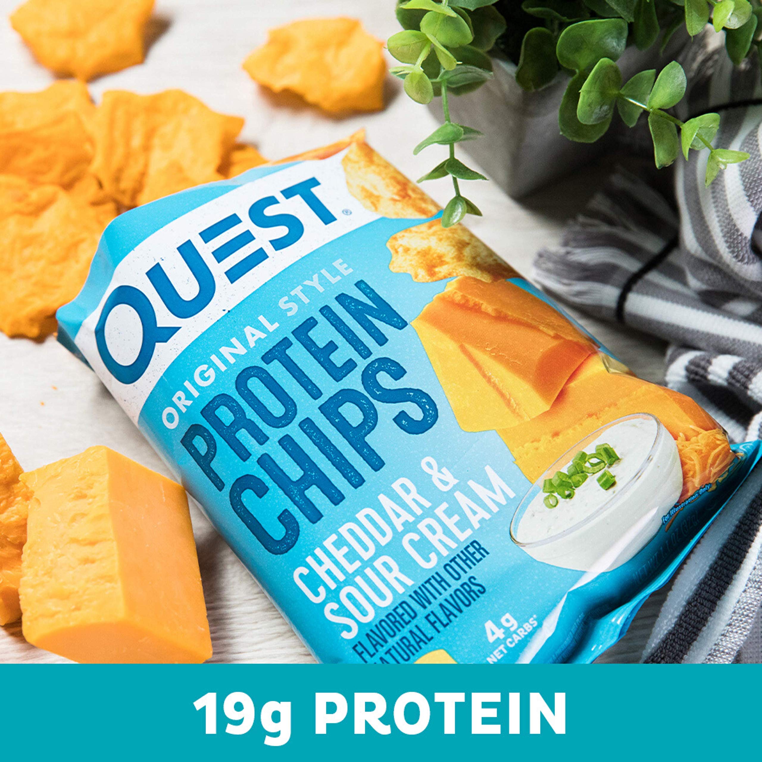 Quest Cheddar & Sour Cream serving idea for lunchbox