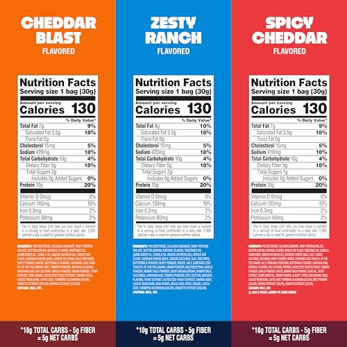 Quest Cheesy Protein Crackers zesty ranch close-up shows bold flavor in each bite