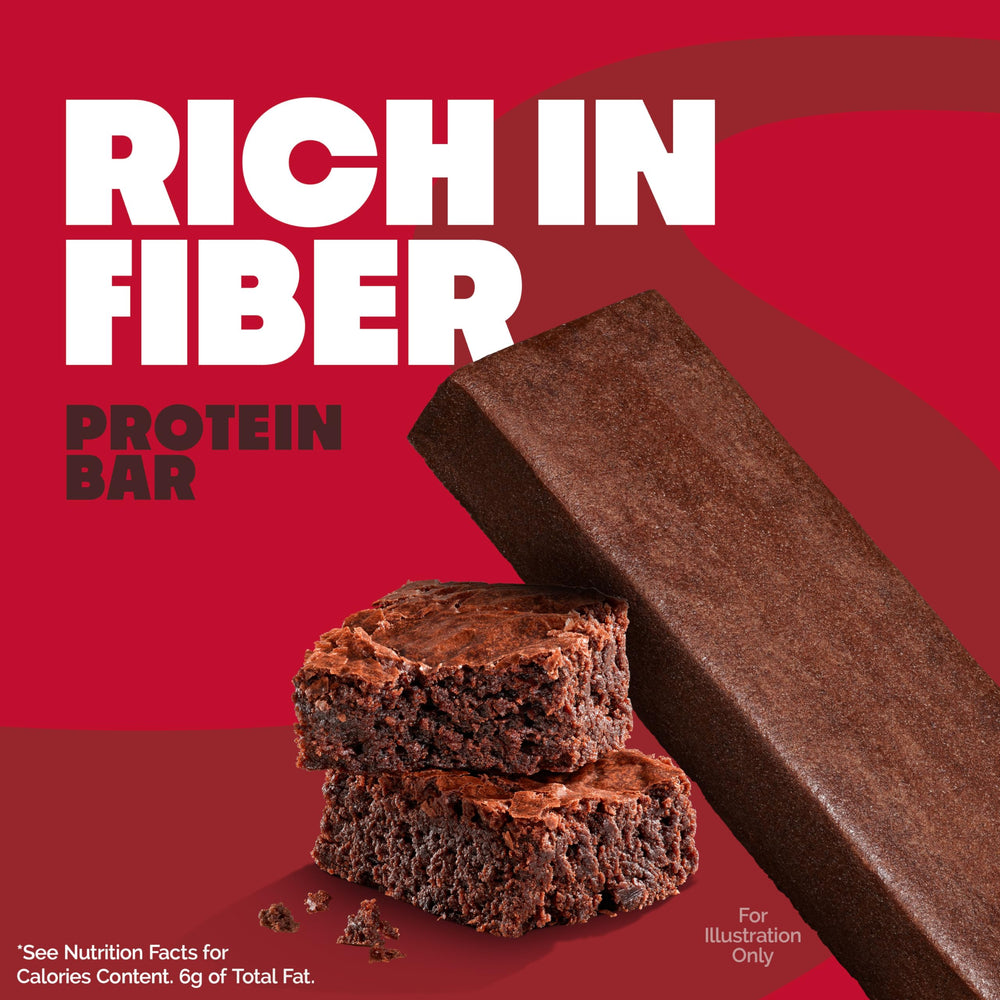 Quest Chocolate Brownie Bar in gym bag—great post-workout fueling option.
