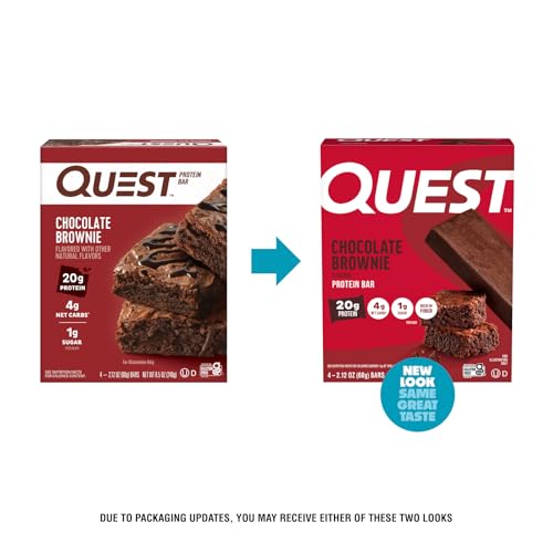 Quest Chocolate Brownie Bar texture close-up—fudgy bite without excess sugar.
