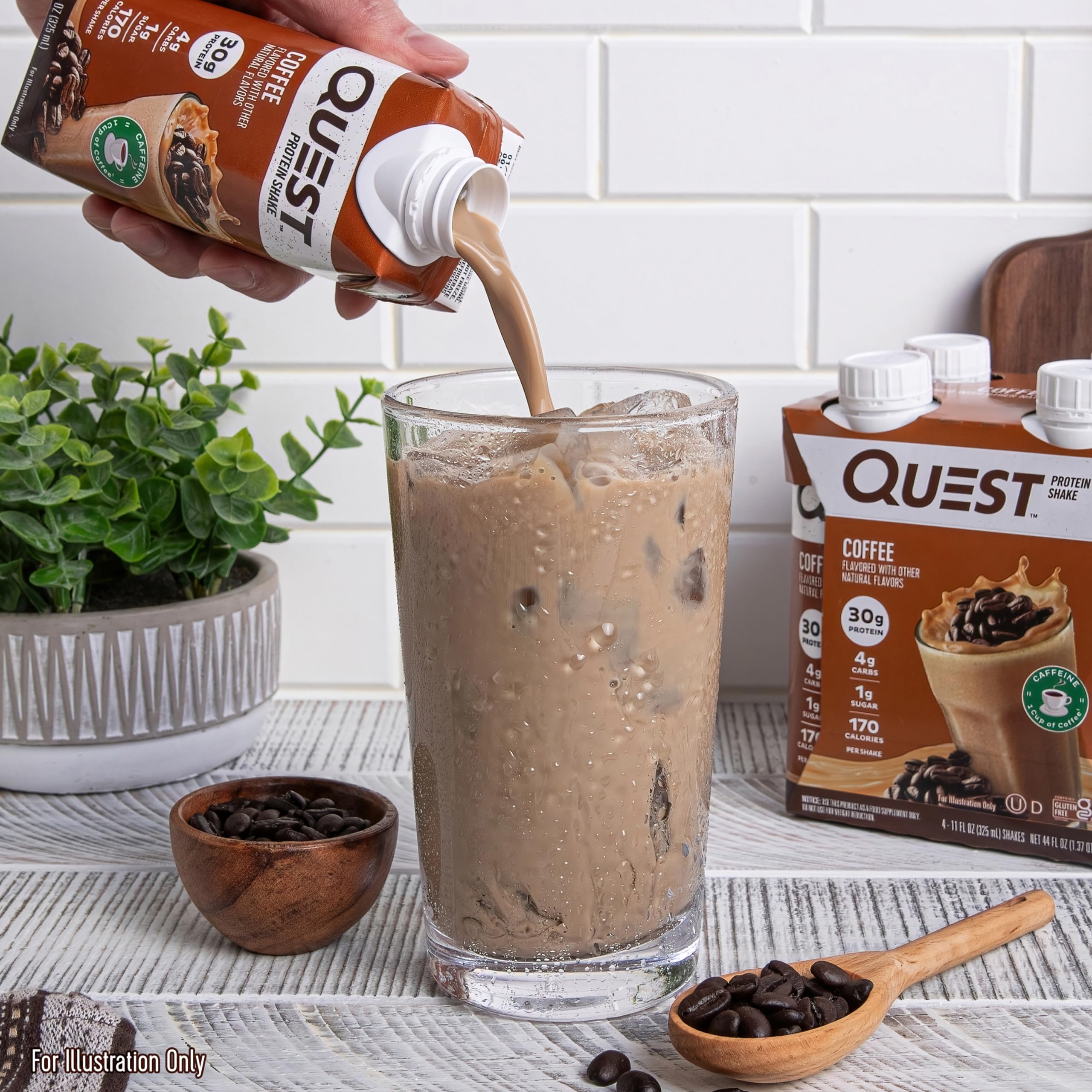 Quest gluten-free Coffee Protein Shake supports gluten-free choices