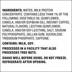 Quest Coffee Protein Shake label showing 30g protein per serving