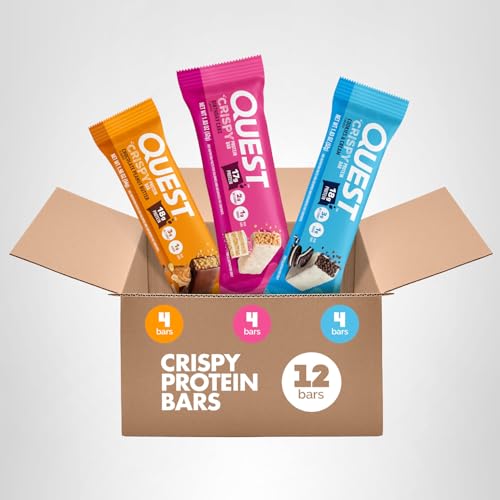Quest Crispy Bar unwrap image focuses on convenient, portion-controlled protein bites.
