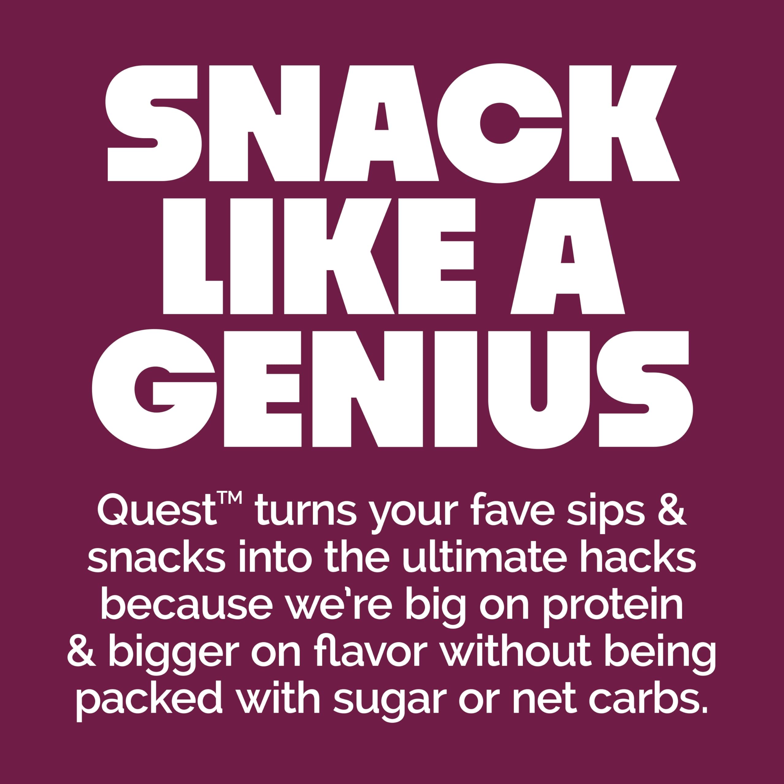 Quest Crispy Birthday Cake bar in gym bag demonstrates portable protein snack.