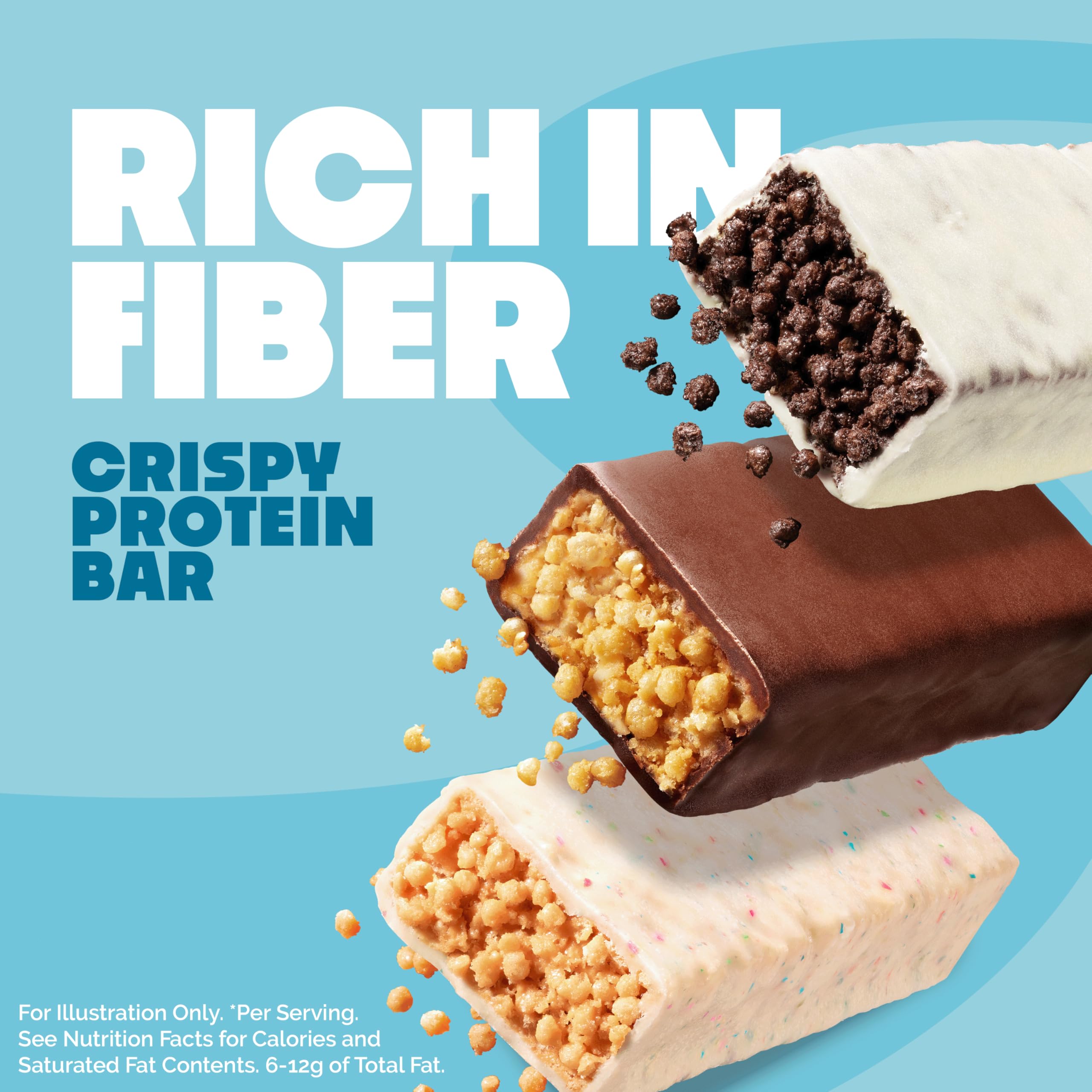 Quest Crispy Variety Pack packaging emphasizes 12-count convenience for gym bag or desk.