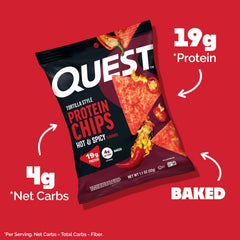 Quest gluten-free chip with bold flavor and crisp texture.