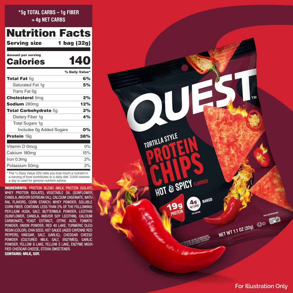 12-pack of Quest chips ideal for sharing at gatherings.