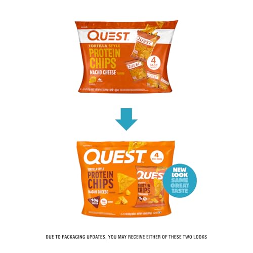 Crispy Quest Nacho Cheese chips delivering a bold cheesy crunch