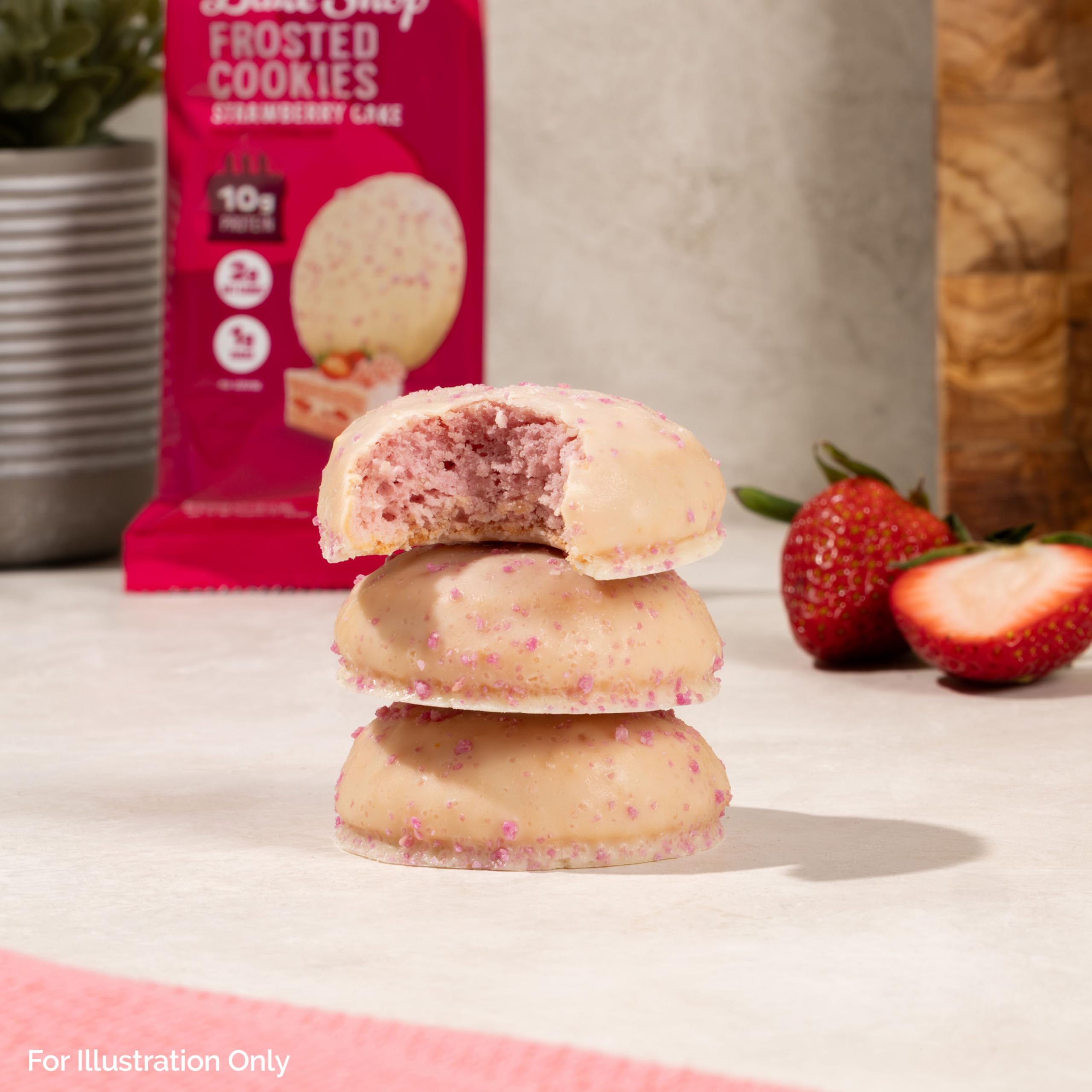 Quest Frosted Cookies nutrition panel closeup with 1g sugar and 10g protein
