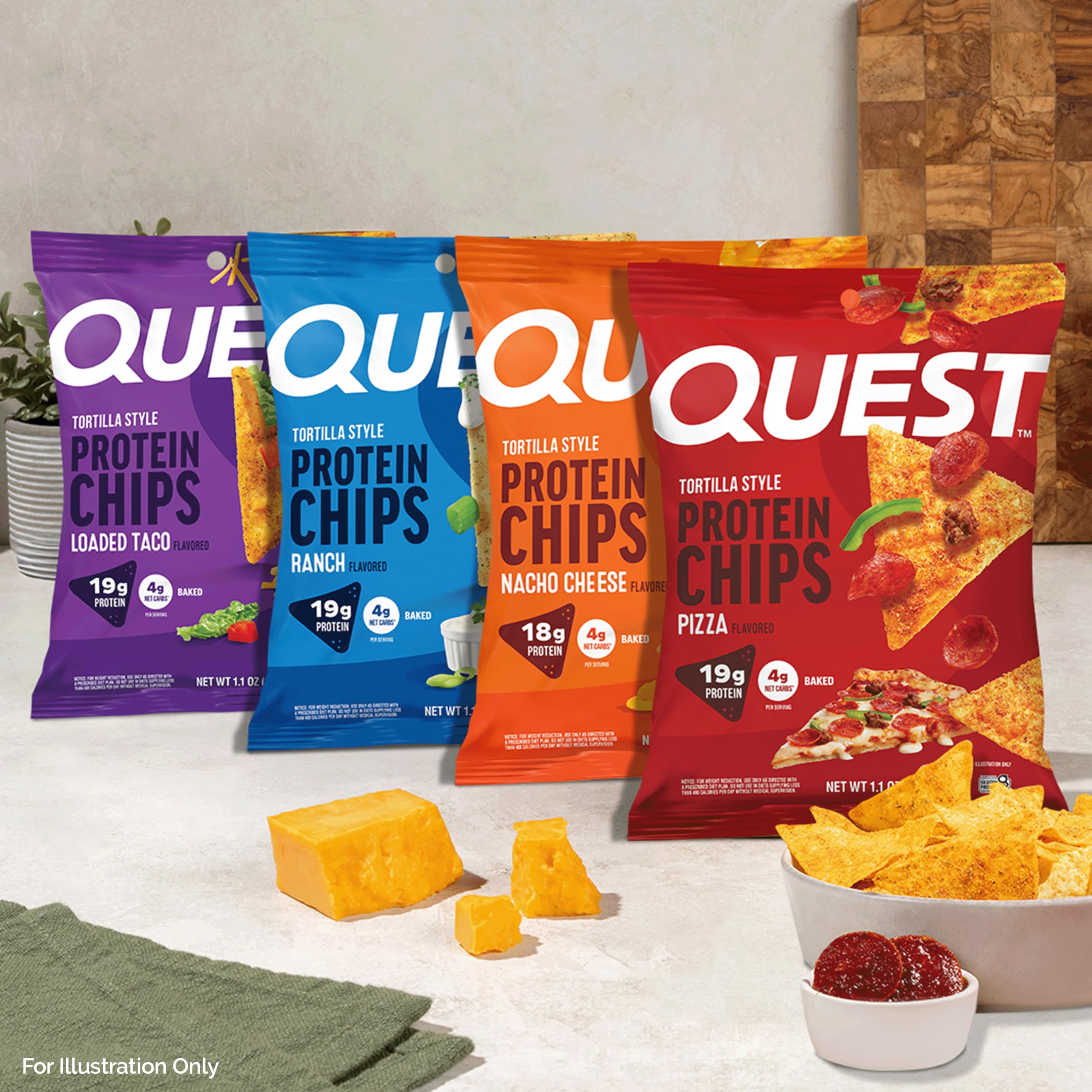 Quest Nutrition Salty Snack Variety Pack – four flavors for versatile snacking occasions.
