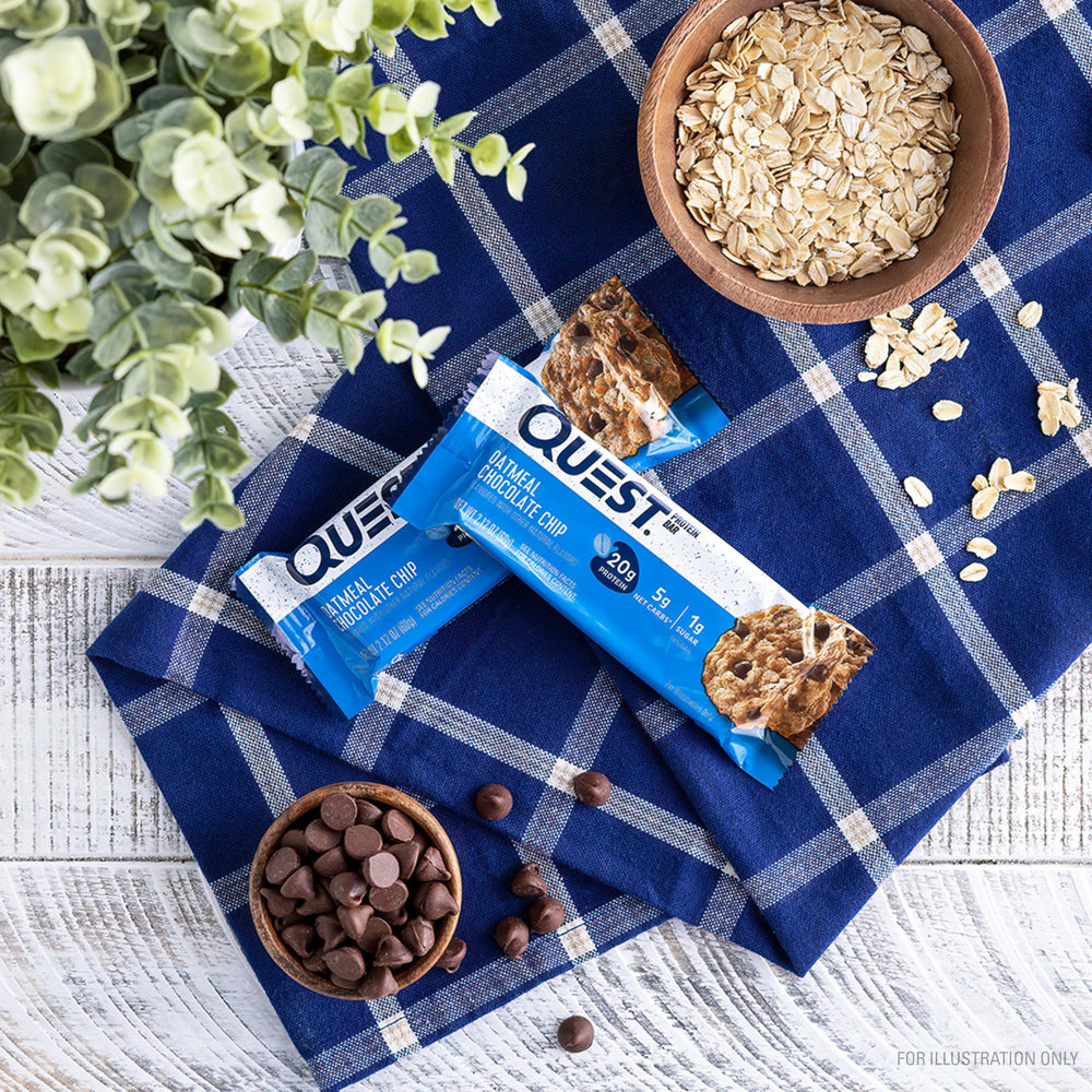 Nutrition panel on Quest bar showing 20 g protein and 1 g sugar