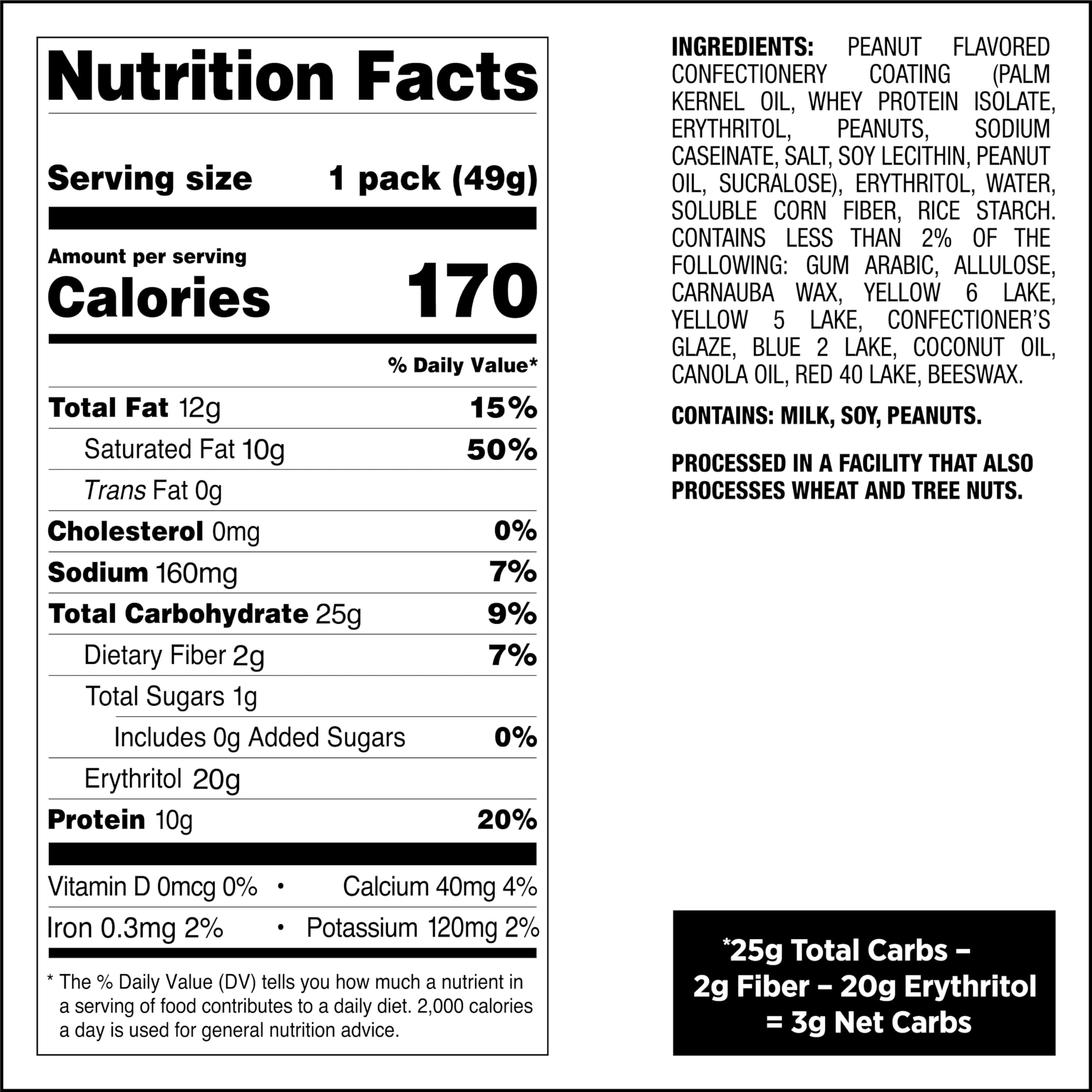 Quest Peanut Butter Coated Candies single-serving: easy portion control for dessert moments