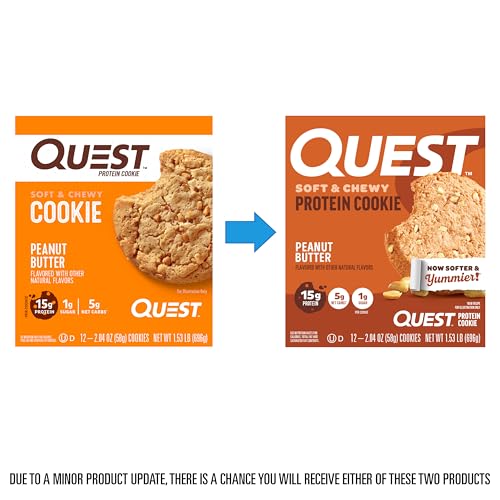 Quest Peanut Butter Protein Cookies bite shot highlighting a chewy bite.