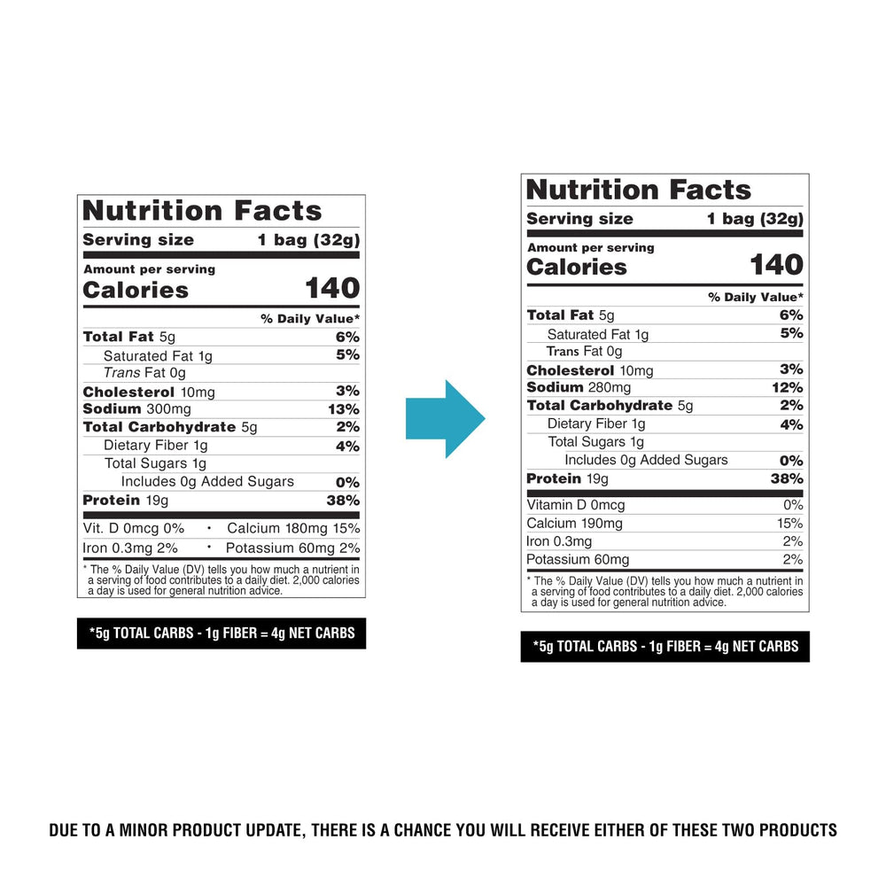 Baked texture delivers satisfying crunch with 19g protein per serving