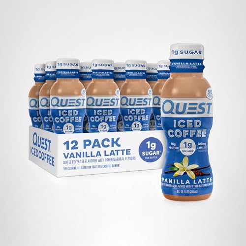 Quest Vanilla Latte packaged bundle emphasizes brand consistency and shareable cold coffee enjoyment.