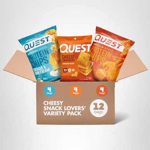 Quest Variety Pack display in store-ready packaging, ideal for quick snack planning