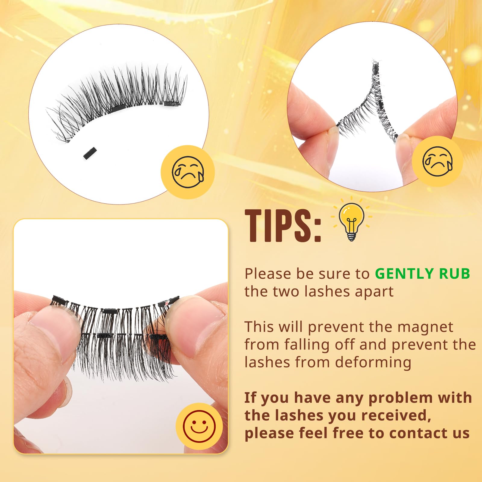 QUEWEL no-glue magnetic lashes for clean wear.