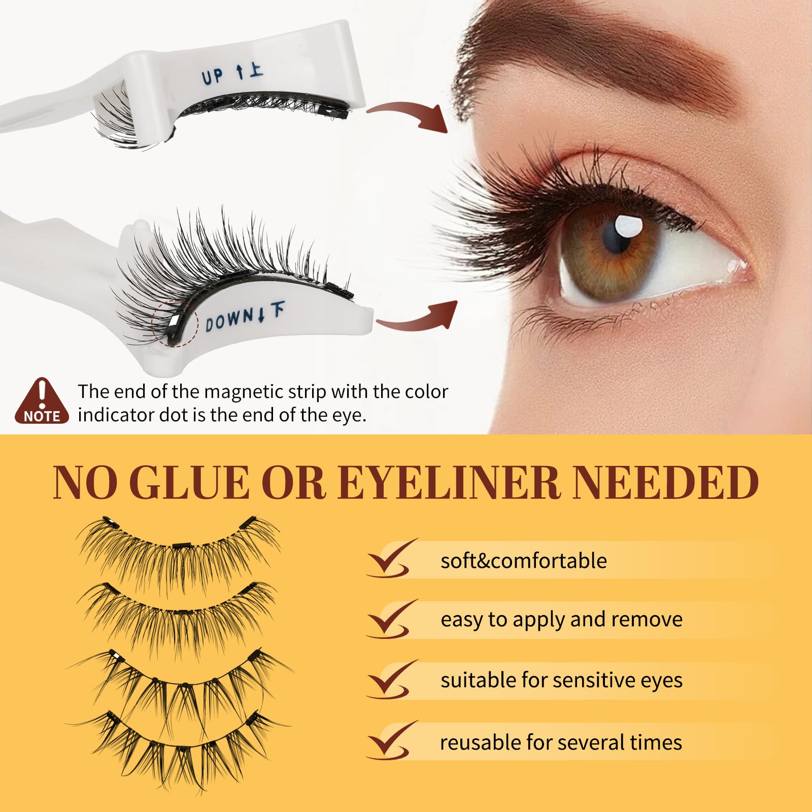 QUEWEL quick magnetic lash setup in minutes.