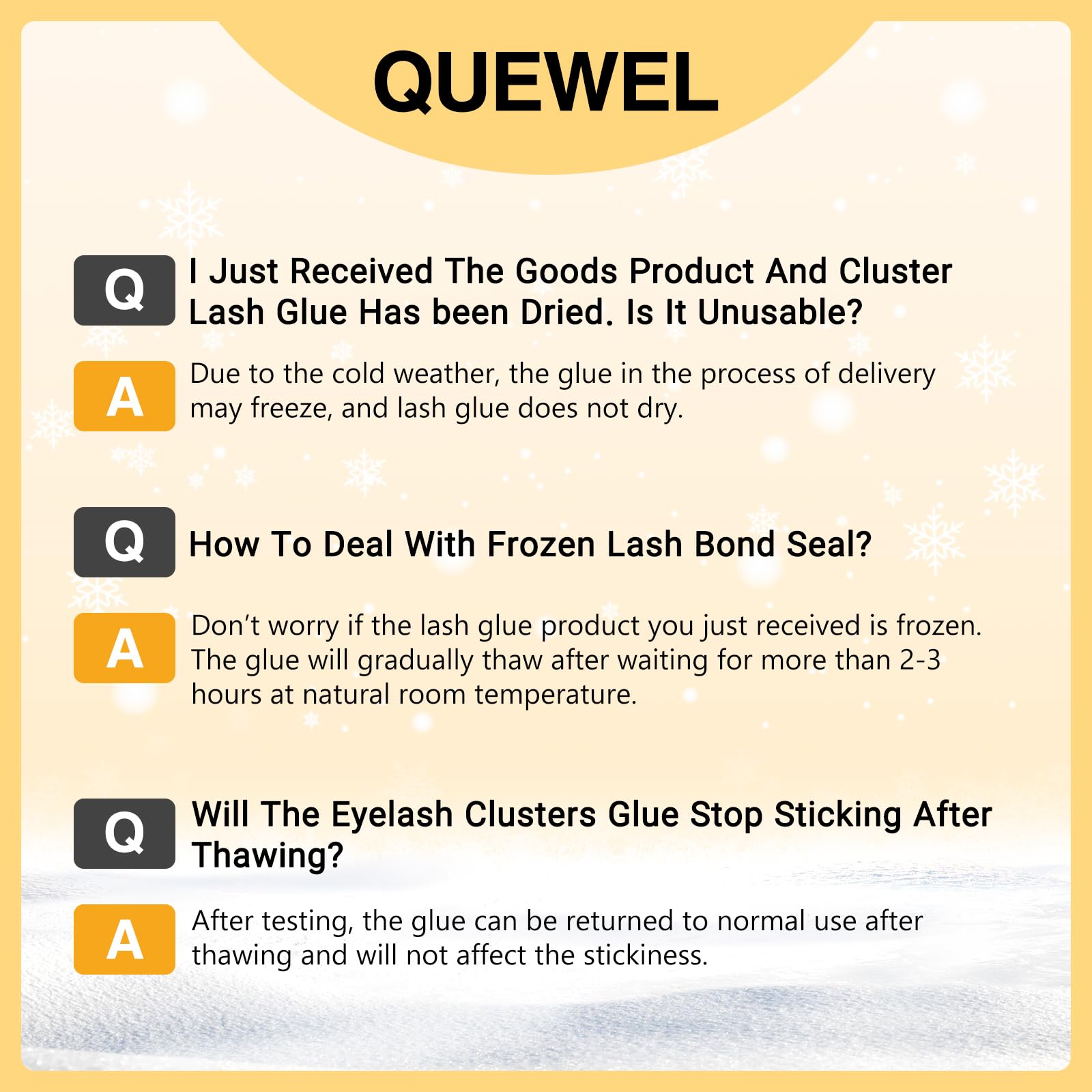 QUEWEL cluster lashes application process demonstrates achieving a wispy look.