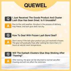 QUEWEL cluster lashes application process demonstrates achieving a wispy look.