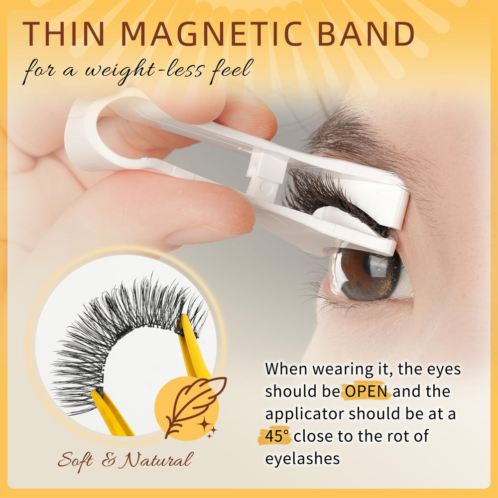 QUEWEL magnetic lash applicator tool for precise placement.