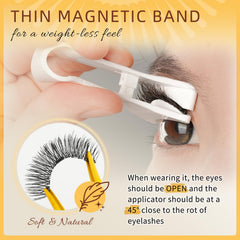 QUEWEL magnetic lash applicator tool for precise placement.