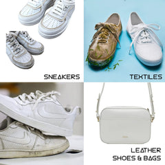 QUFY Max White Shoe Polish leather bag and jacket touch-ups.