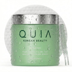 QUIA Beauty Toner Pad embossed side image showing gentle exfoliation for clearer pores