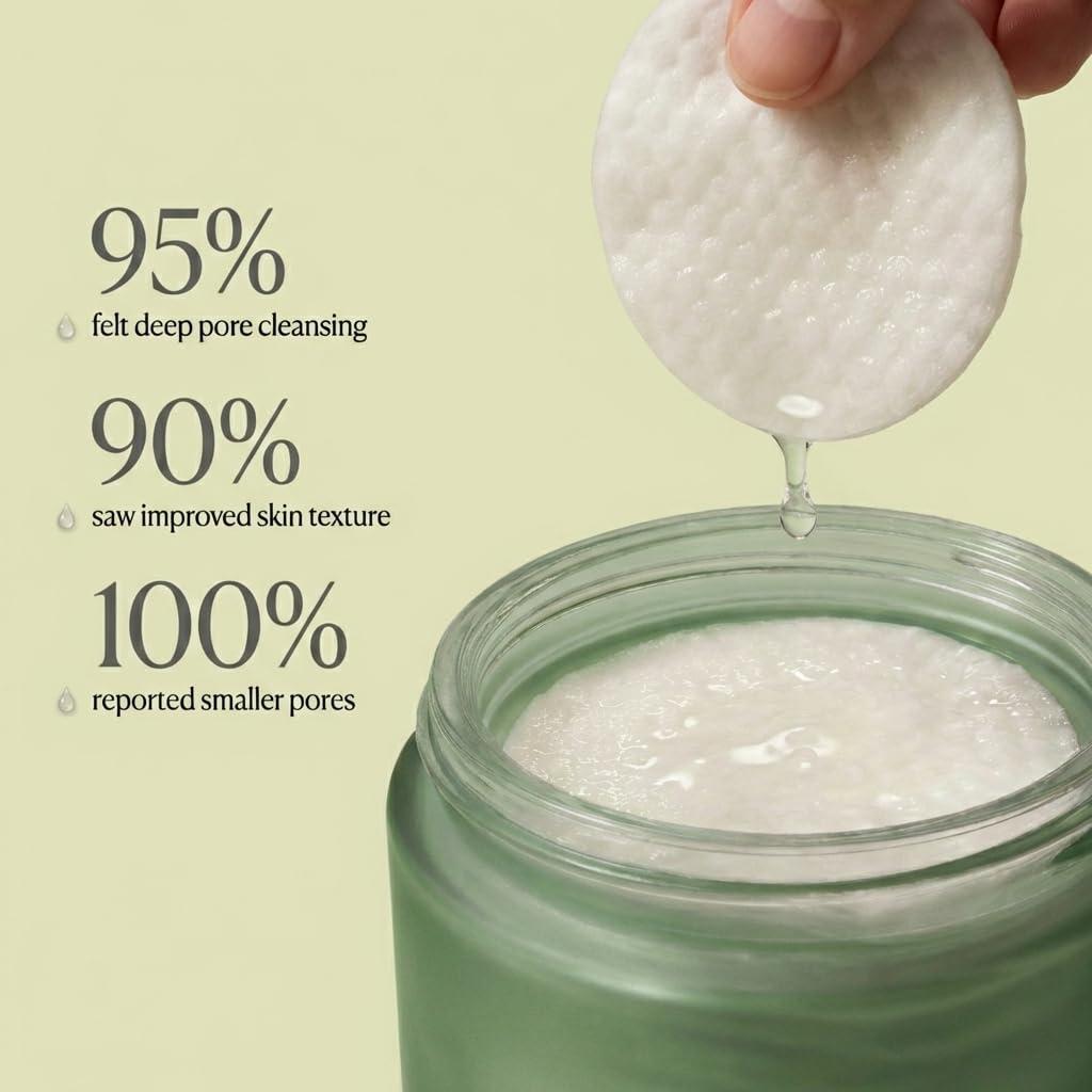 QUIA Beauty Toner Pad near a pore refinement detail