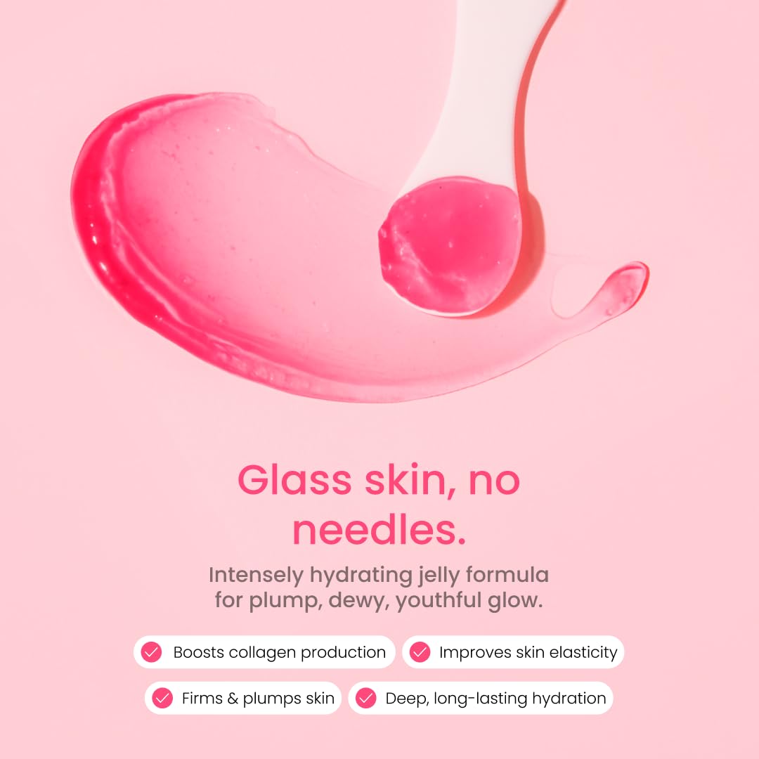 QUIA Beauty Collagen Jelly Cream jar closeup highlighting smooth texture and nourishing formula