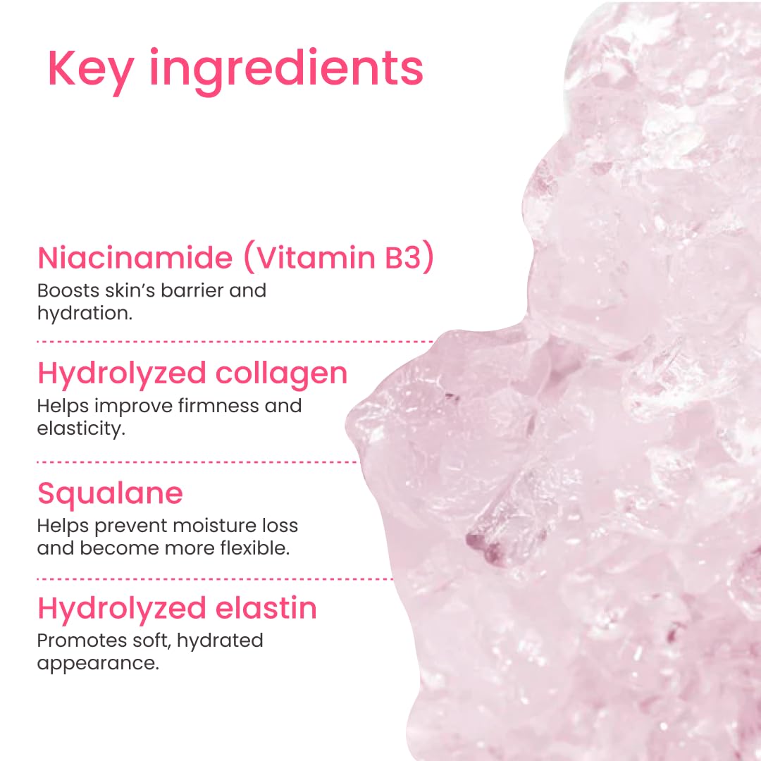 QUIA Beauty Collagen Jelly Cream swatch reveals luminous glow and improved texture