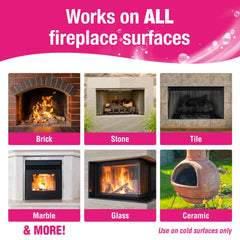 Close-up of brick and stone cleaning with Quick N Brite gel
