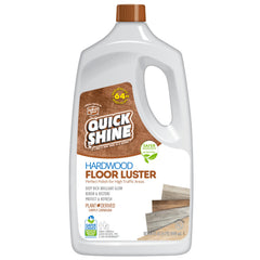 Quick Shine bottle pour demonstrates easy, ready-to-use application on hardwood floors.