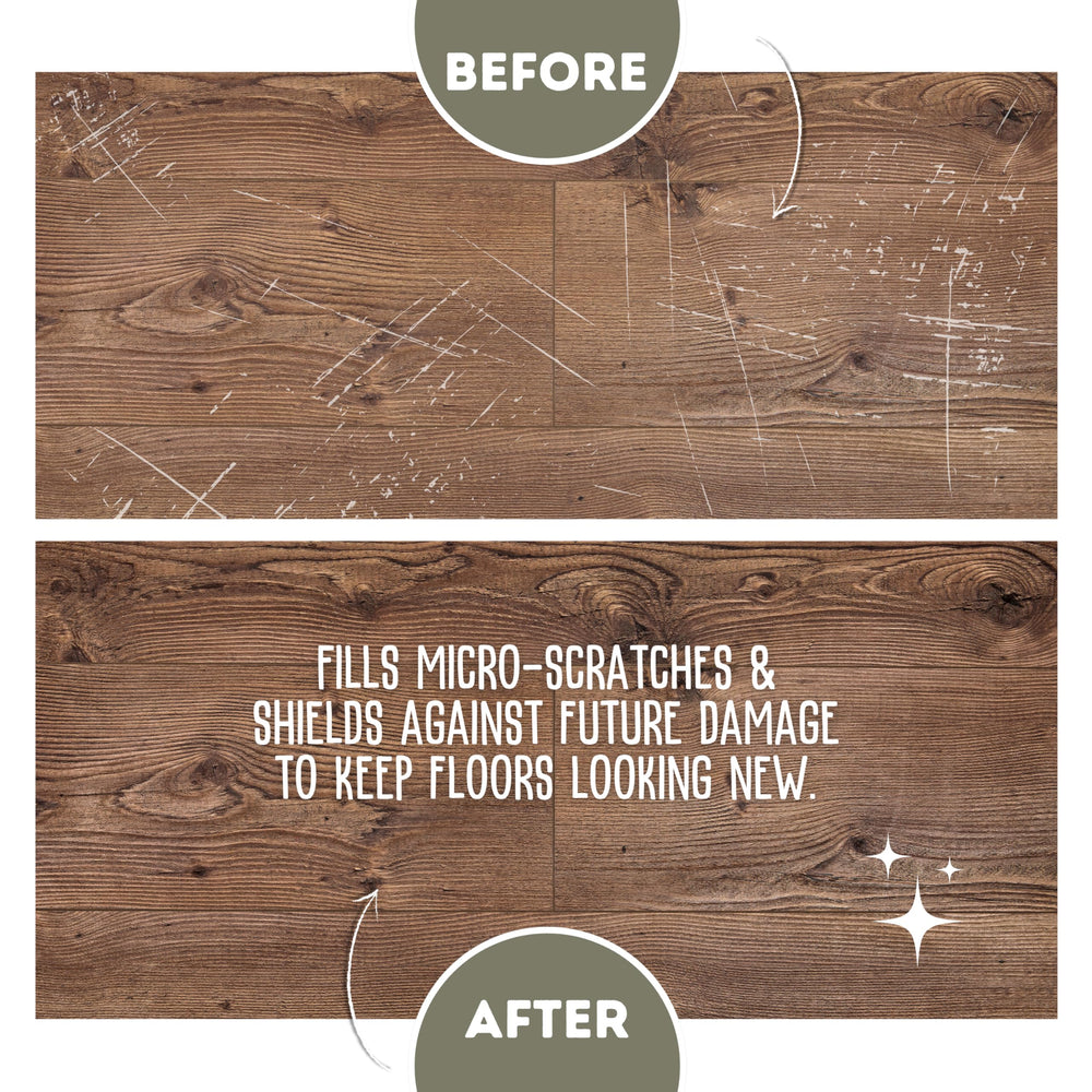 Quick Shine fills micro-scratches to renew floor appearance