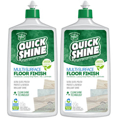 Quick Shine floor finish squirt-spread application for even coverage