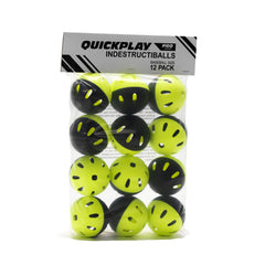 QUICKPLAY Indestructiballs deform-and-return action shows durability during practice
