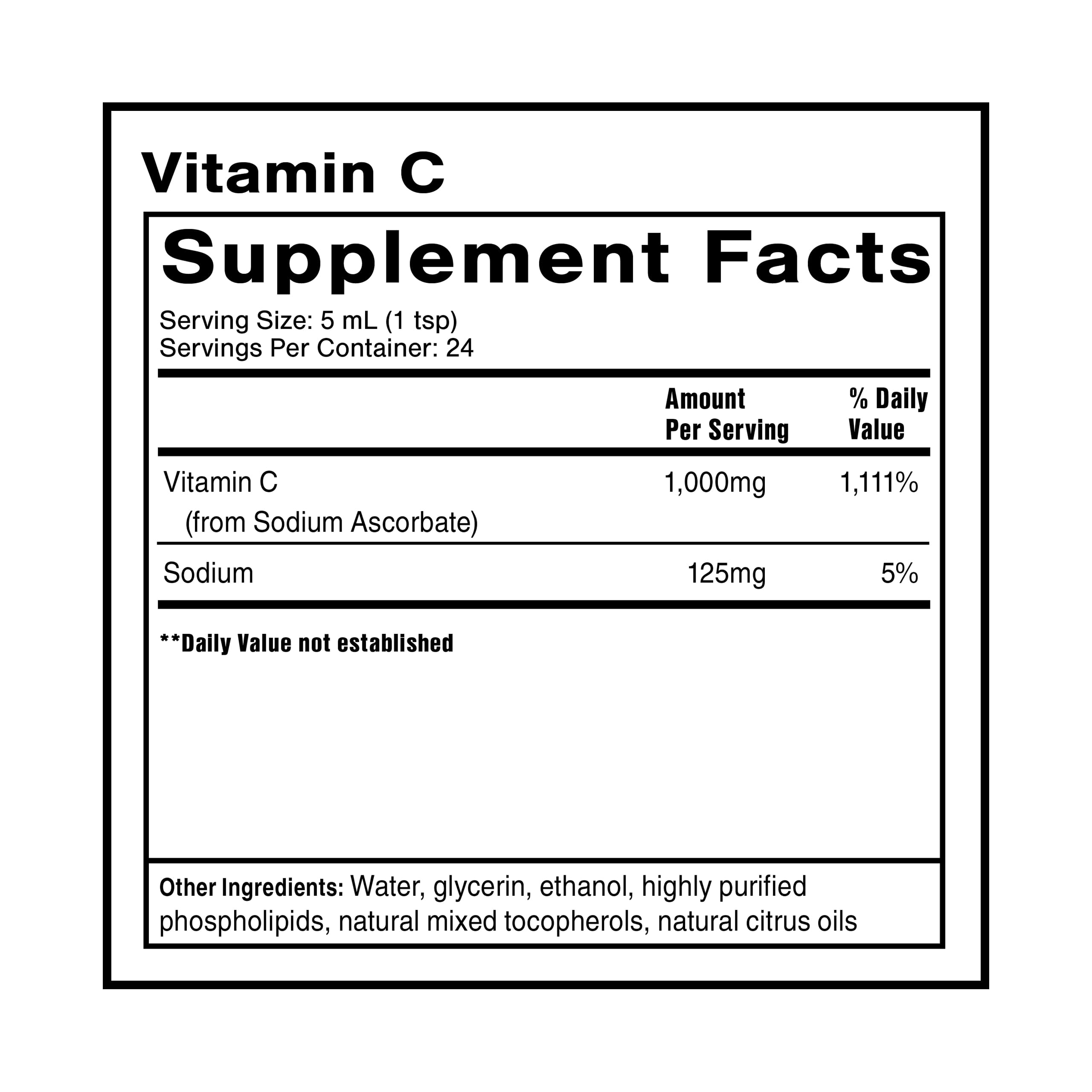 Quicksilver Scientific vitamin C liquid dropper for convenient dosing and gentler stomach